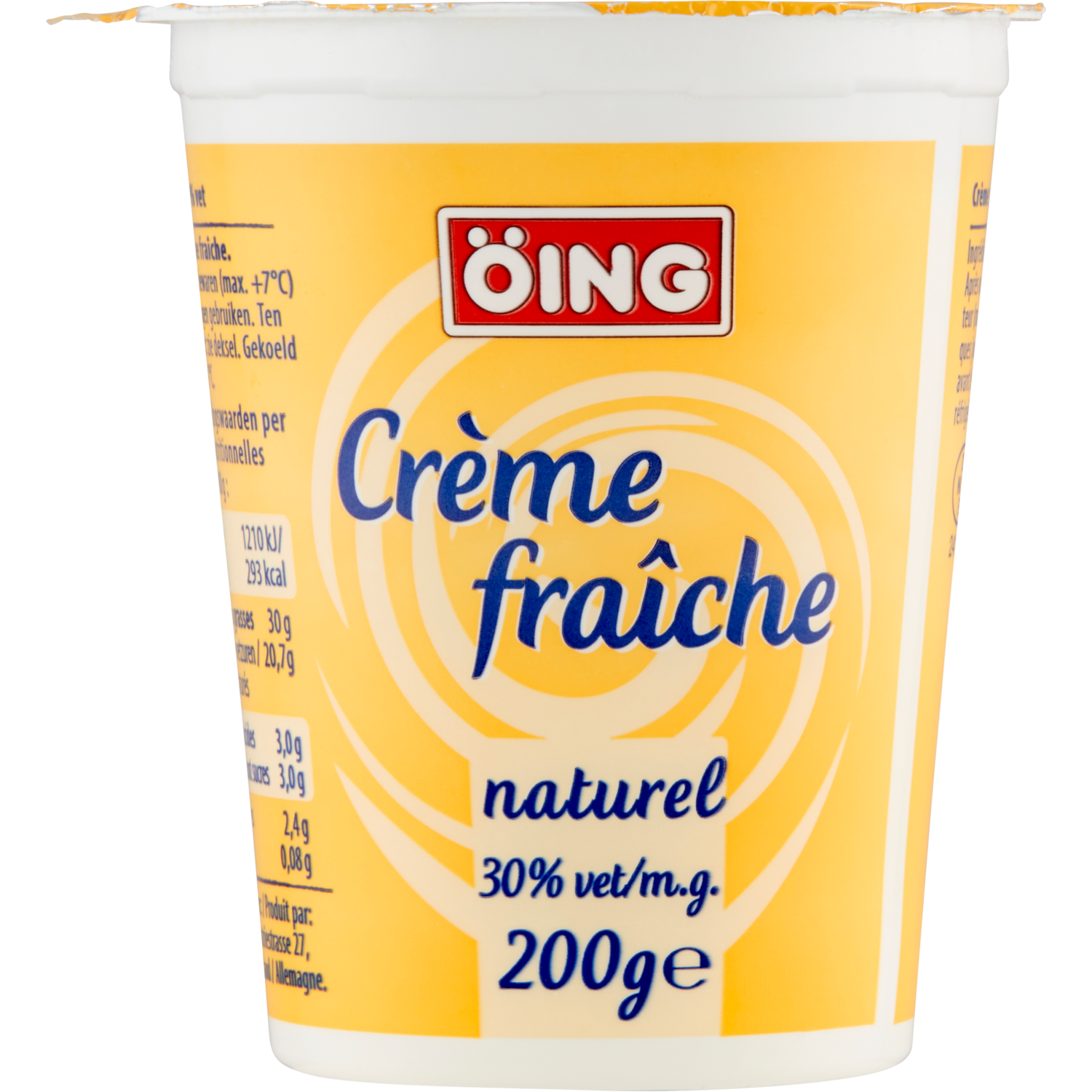 Ing Creme Fraiche Vet Dekamarkt