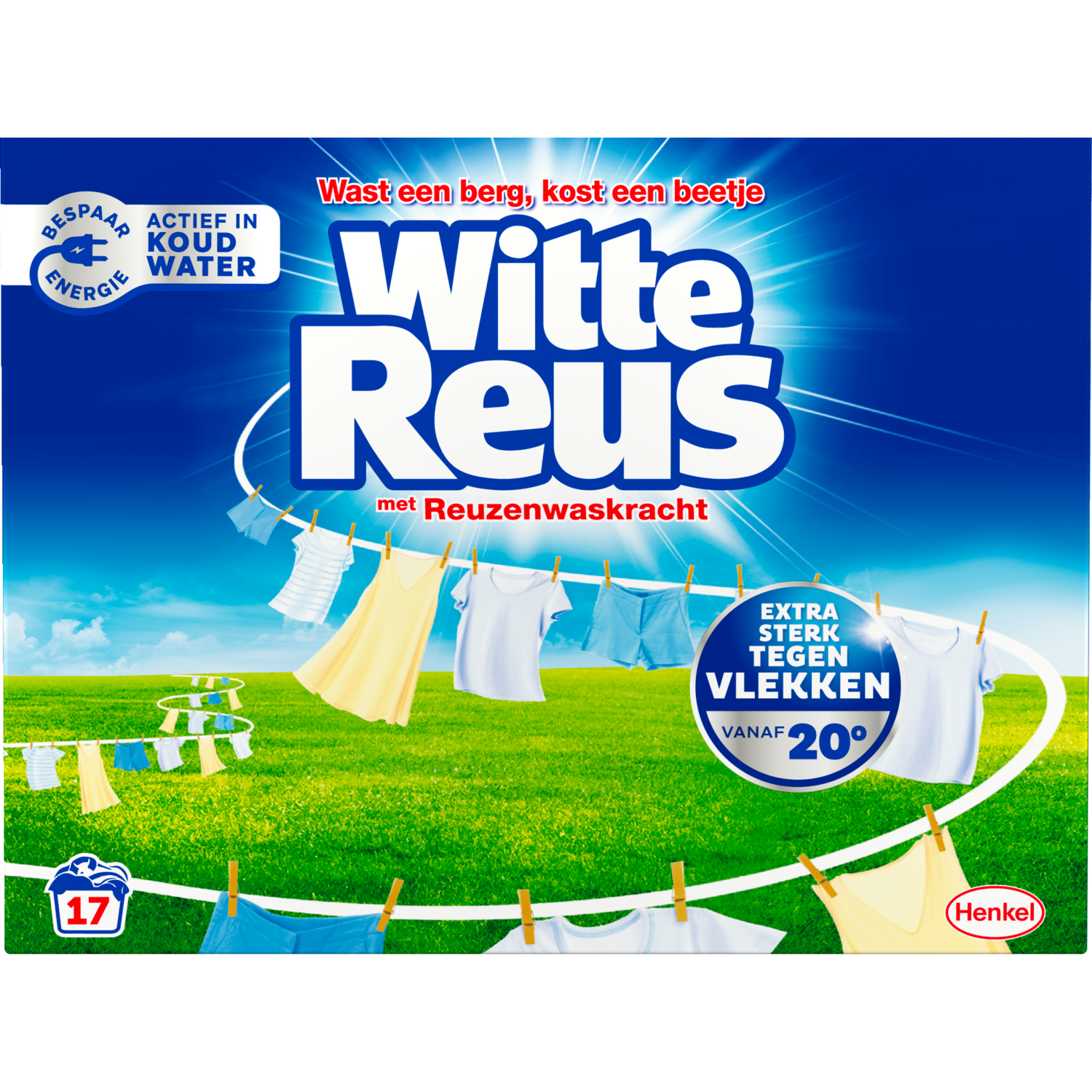 Witte Reus Poeder Wasmiddel Wit Wasbeurten