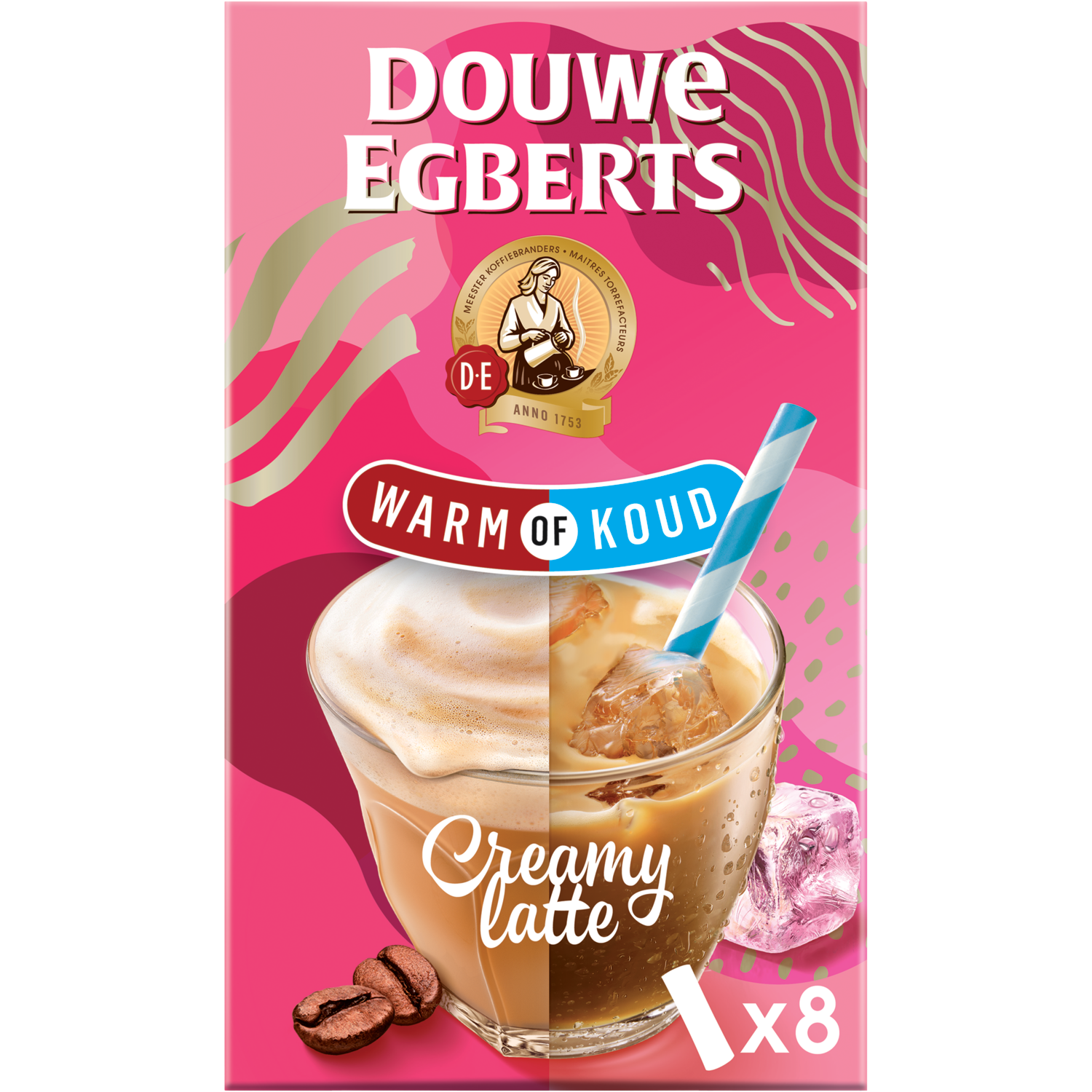 Douwe Egberts Oploskoffie Creamy Latte Stuks