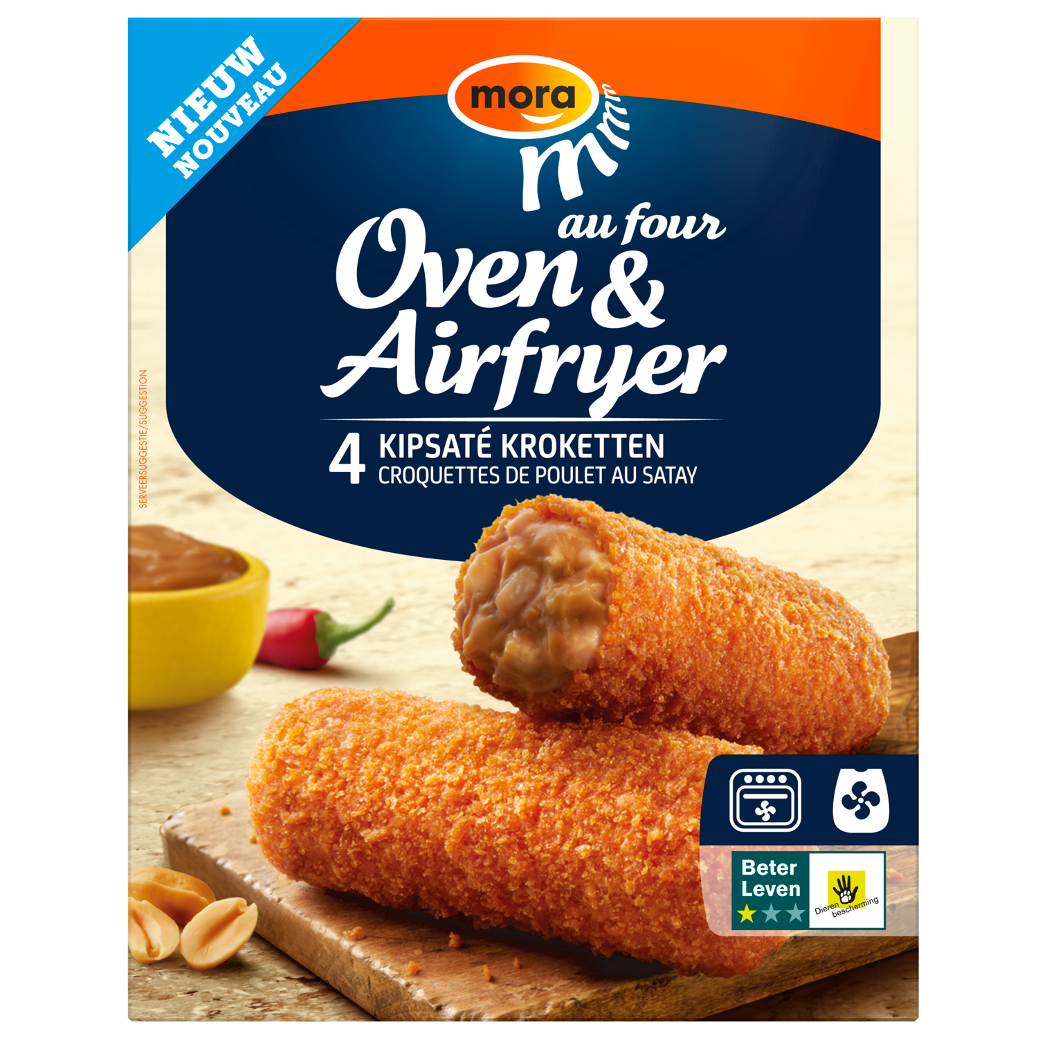 Aanbieding Mora Oven Airfryer Kroketten Kipsate 4 St