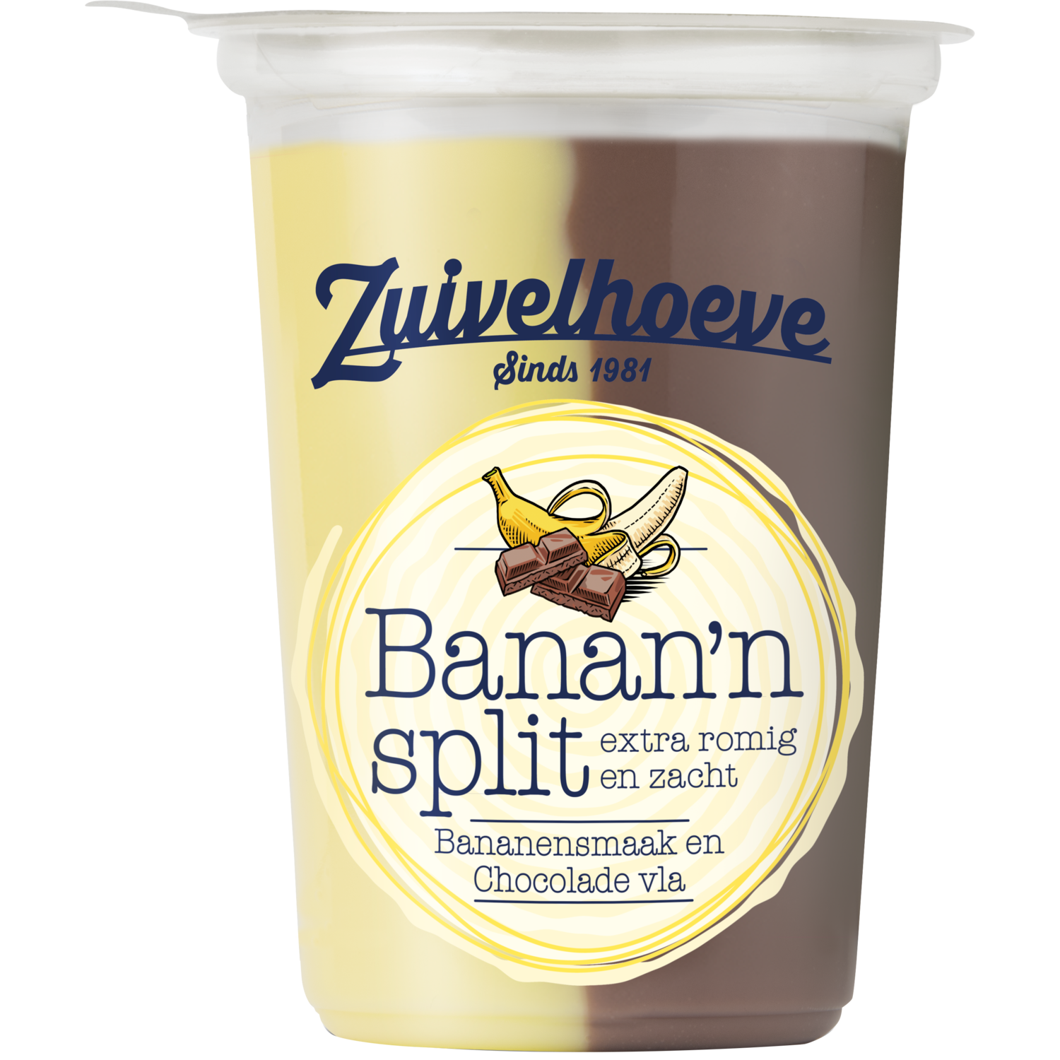 Aanbieding Zuivelhoeve Boern Duo Vla Bananensplit