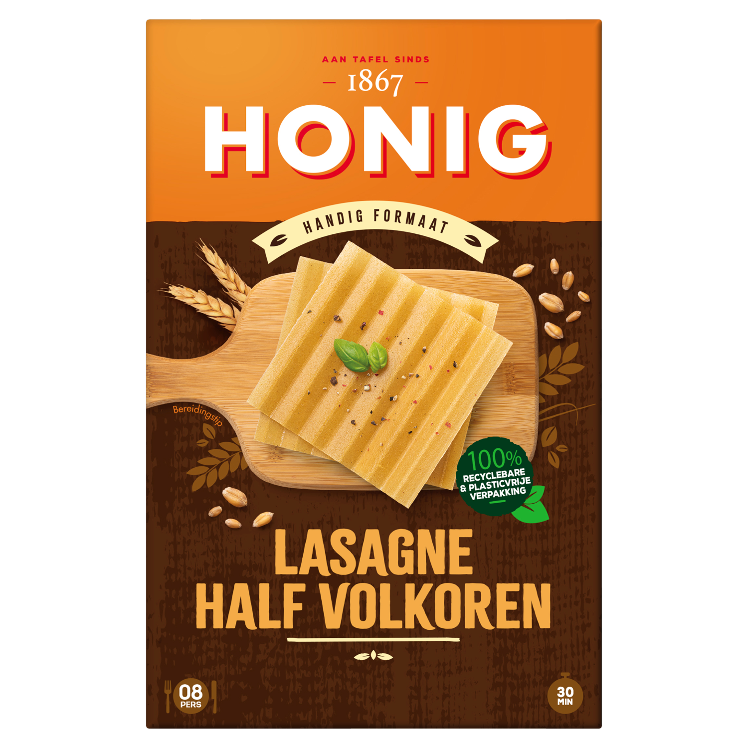 Honig Lasagnebladen Half Volkoren