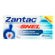 Zantac Kauwtabletten snel brandend maagzuur oprispingen