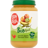 Bonbébé Fruithapje 12+ maanden perzik-appel-banaan-kiwi