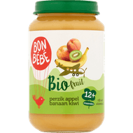 Bonbébé Fruithapje 12+ maanden perzik-appel-banaan-kiwi