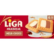 Liga Milkbreak melk choco 6 x 2 stuks