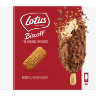 Lotus Speculoos ijs melkchocolade 4 stuks
