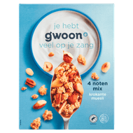 G'woon Krokante muesli 4 noten