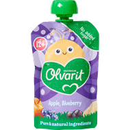 Olvarit Knijpfruit 12+ Maanden Appel Bosbes