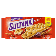 Sultana Fruitbiscuit naturel 4x3 stuks