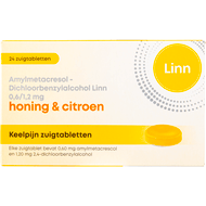 Linn Zuigtabletten honing & citroen keelpijn