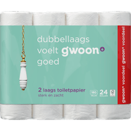 G'woon Toiletpapier 24 rollen 2-laags