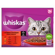 Whiskas Kattenvoer classic selectie saus 7+ jaar 12st