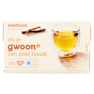 G'woon Kruidenthee zoethout kop 20 zk.