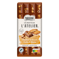 Nestlé Chocoladereep l'atelier melk hazelnoot biscuit
