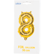 Folieballon goud 8