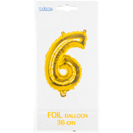 Folieballon goud 6