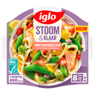 Iglo Stoom en klaar verse tagliatelle zalm