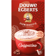 Douwe Egberts Oploskoffie cappuccino 10 st.