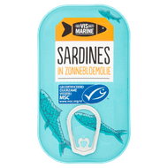 Vis Marine Sardines in zonnebloemolie