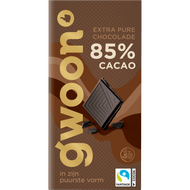 G'woon Chocoladereep puur 85% cacao