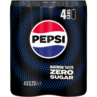 Pepsi Zero 4x25 cl