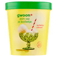 G'woon Sorbet ijs citroen