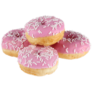 Vers afbak Mini pink donut