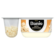 Danio Yoghurt duo met witte chocoladestukjes