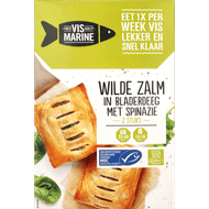 Vis Marine Zalm in bladerdeeg met spinazie