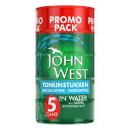 John West Tonijnstukken in water 5 st.