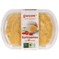 G'woon Salade surinaamse stijl ei