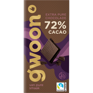 G'woon Chocoladereep extra puur 72%