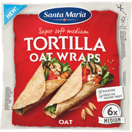 Santa Maria Wraps tortilla oat 6 stuks