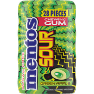 Mentos Sour gum green apple 28 st.