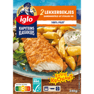 Iglo Kapiteins Klassiekers lekkerbekjes naturel, 2 stuks