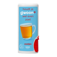 G'woon Zoetstoftabletten 1200 stuks