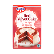 Dr. Oetker Taartmix red velvet cake