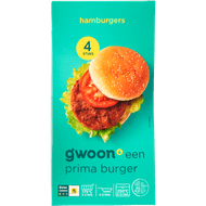 G'woon Hamburgers 4 stuks