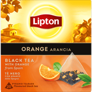 Lipton Zwarte thee orange arancia kop 20 zk.