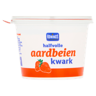 Konings Halfvolle aardbeien kwark