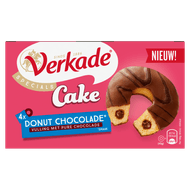 Verkade Donut cake chocolade 4 stuks