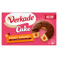 Verkade Donut cake caramel 4 stuks