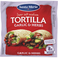 Santa Maria Tortilla garlic-herbs 8 stuks