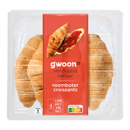 G'woon Croissants roomboter 4 stuks