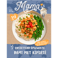 Mama's Kipsate met bami en boontjes