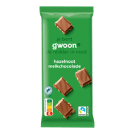 G'woon Chocoladereep melk hazelnoot