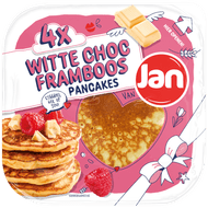 Jan American pancakes witte chocola framboos 4st.