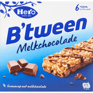 Hero B'tween melk chocolade repen 6 stuks