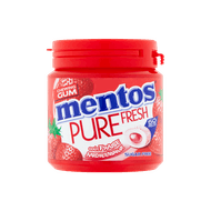 Mentos Gum pure fresh strawberry 50 stuks